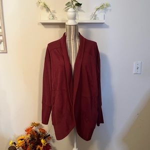 Eddie Bauer red shawl. Size L.❤️